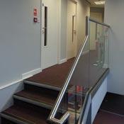 Handrails on stairs