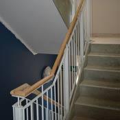 Staircase with railing